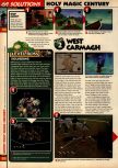 Scan of the walkthrough of Holy Magic Century published in the magazine 64 Solutions 08, page 3