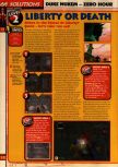 Scan of the walkthrough of Duke Nukem Zero Hour published in the magazine 64 Solutions 13, page 5