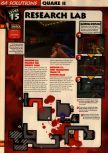 Scan of the walkthrough of Quake II published in the magazine 64 Solutions 13, page 17