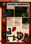 Scan of the walkthrough of Quake II published in the magazine 64 Solutions 13, page 19