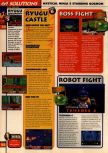 Scan of the walkthrough of Mystical Ninja 2 published in the magazine 64 Solutions 13, page 9
