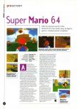Scan of the preview of Super Mario 64 published in the magazine Edge 33, page 2