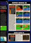 Scan de la soluce de Super Mario 64 paru dans le magazine Electronic Gaming Monthly 087, page 1