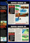 Scan de la soluce de Super Mario 64 paru dans le magazine Electronic Gaming Monthly 087, page 3