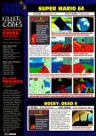Scan of the walkthrough of Super Mario 64 published in the magazine Electronic Gaming Monthly 088, page 2