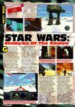 Scan of the preview of Star Wars: Shadows Of The Empire published in the magazine Electronic Gaming Monthly 088, page 1