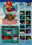 Scan of the walkthrough of Super Mario 64 published in the magazine GamePro 098, page 1