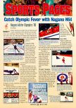 Scan of the review of Nagano Winter Olympics 98 published in the magazine GamePro 114, page 1