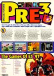Scan of the article Pre-E3 1997 published in the magazine Electronic Gaming Monthly 096, page 1