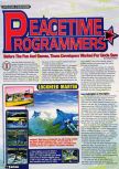Scan de l'article Peacetime Programmers paru dans le magazine Electronic Gaming Monthly 097, page 1