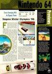 Scan de la preview de Nagano Winter Olympics 98 paru dans le magazine Electronic Gaming Monthly 102, page 1