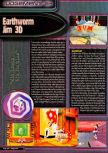 Scan of the review of Earthworm Jim 3D published in the magazine Q64 6, page 1