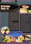 Scan of the review of Destruction Derby 64 published in the magazine Q64 6, page 1