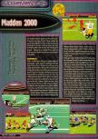 Scan of the review of Madden NFL 2000 published in the magazine Q64 6, page 1