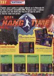 Scan du test de NBA Hangtime paru dans le magazine Le Magazine Officiel Nintendo 01, page 1