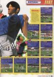 Scan of the review of International Superstar Soccer 64 published in the magazine Le Magazine Officiel Nintendo 01, page 2