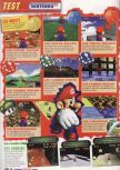 Scan of the review of Super Mario 64 published in the magazine Le Magazine Officiel Nintendo 01, page 3