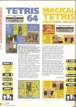 Scan of the review of Tetris 64 published in the magazine X64 14, page 1
