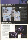 Scan of the preview of Doom 64 published in the magazine Super Play 46, page 1