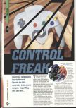 Scan de l'article Control Freak paru dans le magazine Super Play 47, page 1