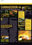 Scan of the preview of Carmageddon 64 published in the magazine Total Control 08, page 1