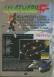 Scan of the walkthrough of Lylat Wars published in the magazine 64 Player 3, page 1