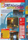 Scan of the review of Mortal Kombat Mythologies: Sub-Zero published in the magazine Consoles + 071, page 1