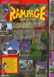Scan of the review of Rampage World Tour published in the magazine Consoles + 071, page 1