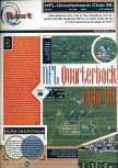 Scan of the review of NFL Quarterback Club '98 published in the magazine Joypad 071, page 1