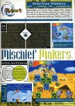 Scan of the review of Mischief Makers published in the magazine Joypad 072, page 1