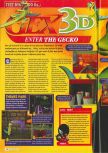 Scan du test de Gex 64: Enter the Gecko paru dans le magazine Consoles + 081, page 1