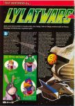 Scan of the review of Lylat Wars published in the magazine Consoles + 070, page 1