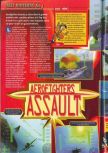 Scan of the review of Aero Fighters Assault published in the magazine Consoles + 072, page 1