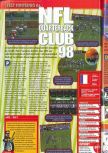 Scan of the review of NFL Quarterback Club '98 published in the magazine Consoles + 072, page 1