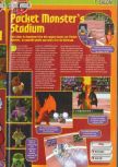 Scan of the preview of Pokemon Stadium published in the magazine Consoles + 072, page 14