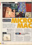 Scan of the review of Micro Machines 64 Turbo published in the magazine X64 16, page 1