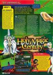 Scan of the review of Holy Magic Century published in the magazine Consoles + 082, page 1