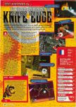 Scan of the review of Knife Edge published in the magazine Consoles + 083, page 1