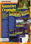 Scan of the preview of Gauntlet Legends published in the magazine Consoles + 083, page 1
