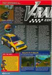 Scan of the review of V-Rally Edition 99 published in the magazine Consoles + 083, page 1