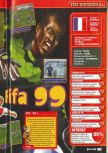 Scan of the review of FIFA 99 published in the magazine Consoles + 086, page 2