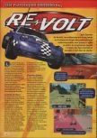 Scan of the review of Re-Volt published in the magazine Consoles + 093, page 1