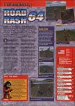 Scan of the review of Road Rash 64 published in the magazine Consoles + 095, page 1