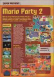Scan of the preview of Mario Party 2 published in the magazine Consoles + 095, page 1