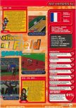 Scan du test de International Track & Field 2000 paru dans le magazine Consoles + 101, page 2