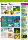 Scan de la preview de Pokemon Puzzle League paru dans le magazine Consoles + 101, page 1