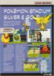 Scan of the preview of Pokemon Stadium 2 published in the magazine Consoles + 104, page 1