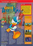 Scan of the review of Donald Duck: Quack Attack published in the magazine Consoles + 108, page 1