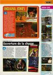 Scan of the preview of Indiana Jones and the Infernal Machine published in the magazine Consoles + 110, page 1