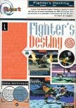 Scan of the review of Fighters Destiny published in the magazine Joypad 073, page 1